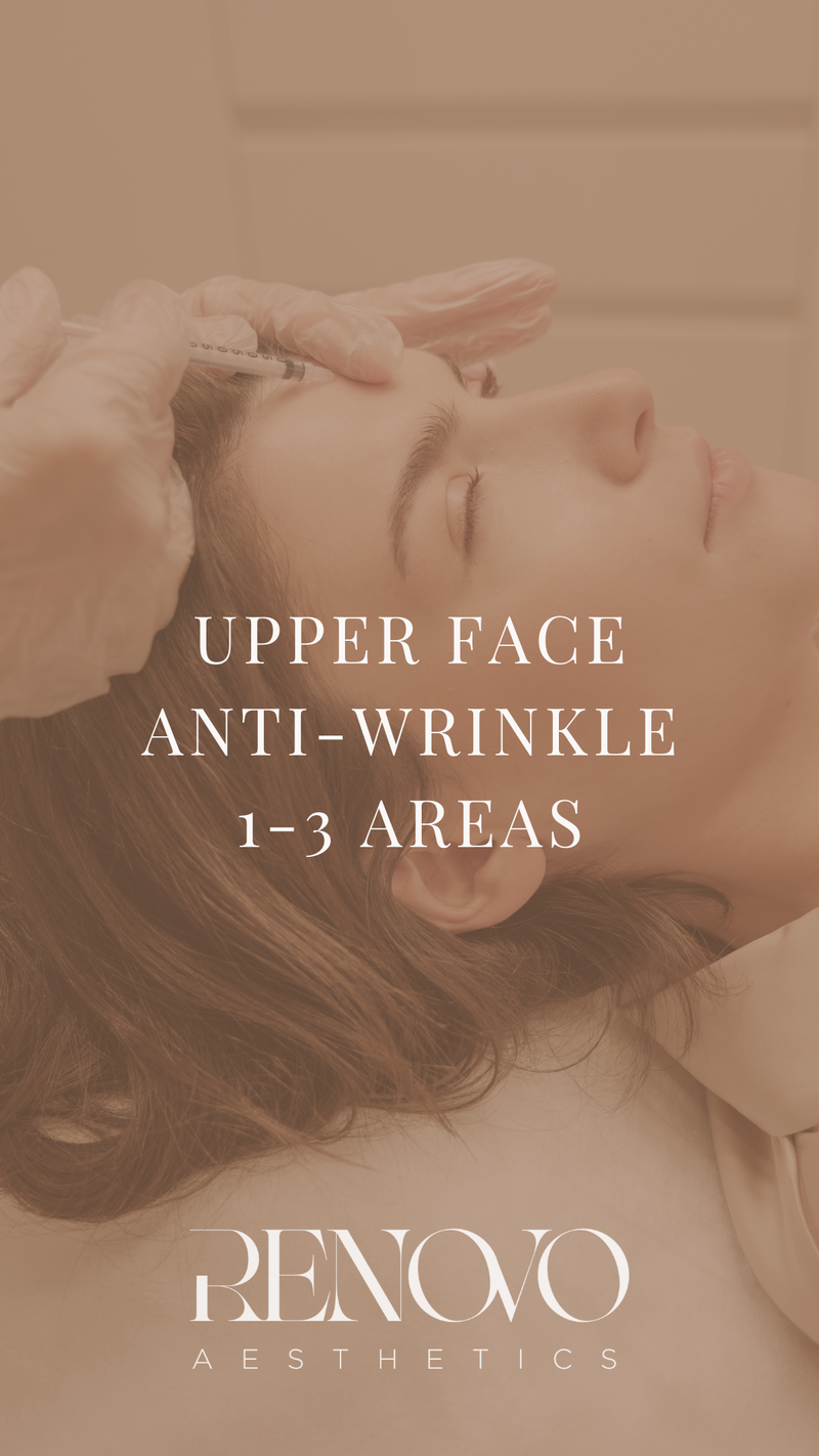 Upper Face Anti-Wrinkle Botox (1-3 areas)
